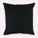 Arrow-Stitch Throw Pillow / Charcoal
