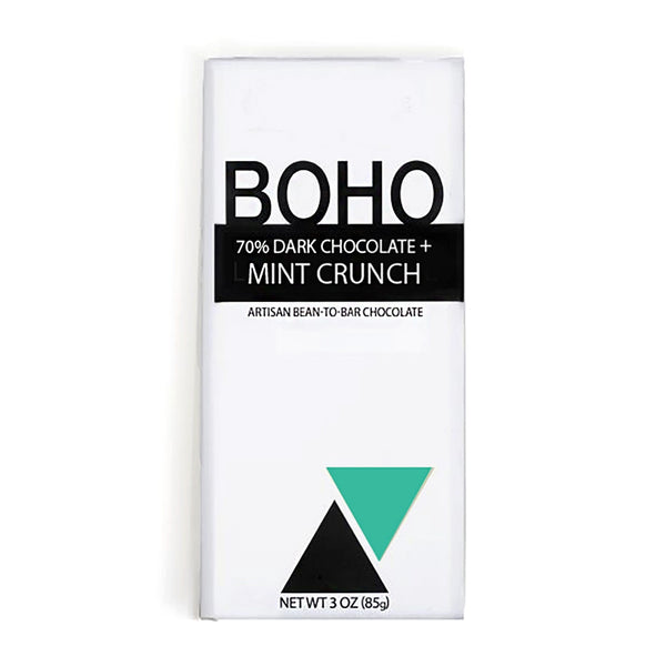 Boho Chocolate / 70% Dark Chocolate & Mint Crunch