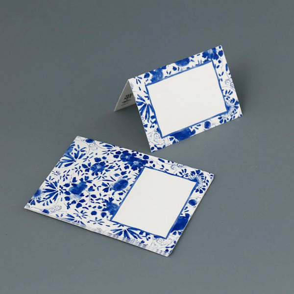 Caspari Paper Place Cards / Delft Blue