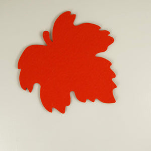 Graf Lantz Leaf Felt Trivet / Orange