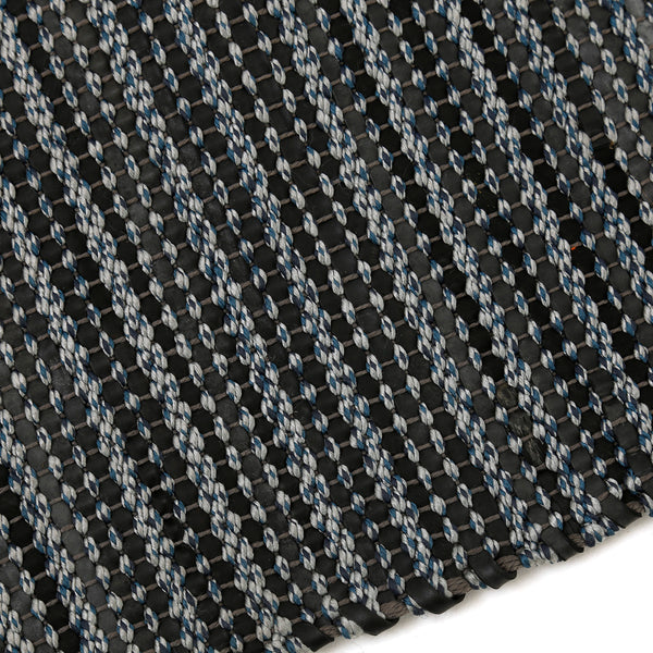 Recycled Plastic ( P.E.T. ) Indoor/Outdoor Rugs / Kingscote Black + sett –  One Mercantile / Sett