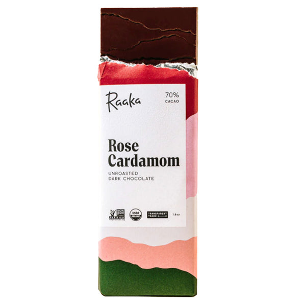 Raaka Chocolate Bar / Rose Cardamom