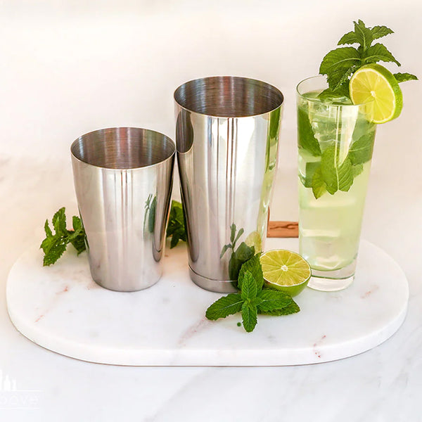 The Boston / Stainless Steel Cocktail Shaker + sett – One