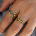 Brass Fern Leaf Ring