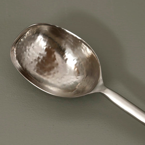 Jupiter Matte Stainless Steel Large Serving Spoon