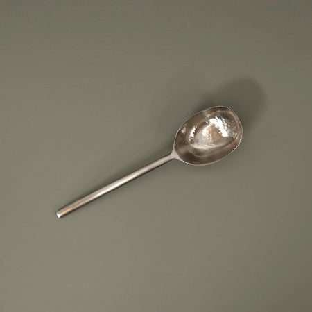 Jupiter Matte Stainless Steel Large Serving Spoon