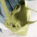 Baggu Horizontal Canvas Duck Bag / Pistachio / Zipper Closure