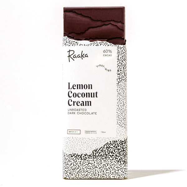 Raaka Chocolate Bar 60% / Lemon Coconut Cream