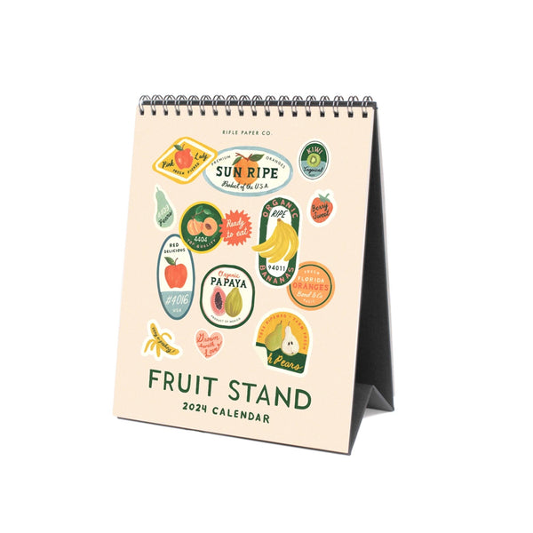 2024 Rifle Paper Fruit Stand Desk Calendar FINAL SALE