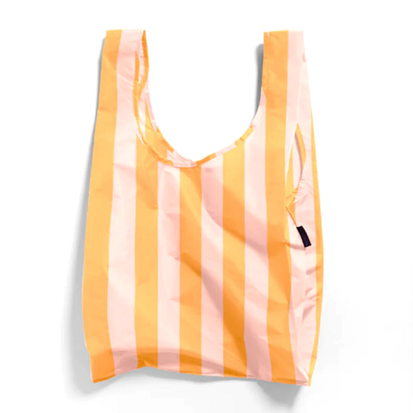 Baggu Standard Grocery Bag / Wide Stripe Tangerine