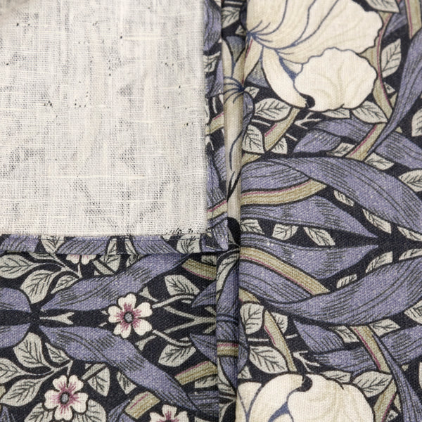 William Morris Linen Tablecloth / Blue Pimpernel + sett – One