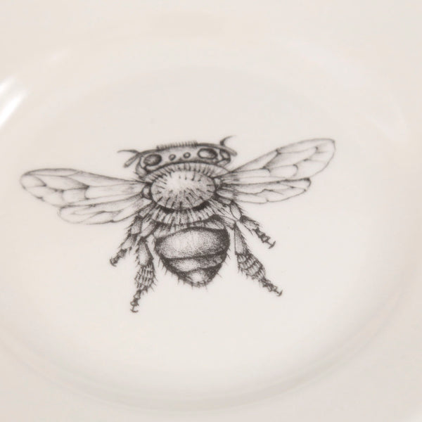 Oblong Serving Dish: Honey Bee Apple Blossoms - Laura Zindel Design