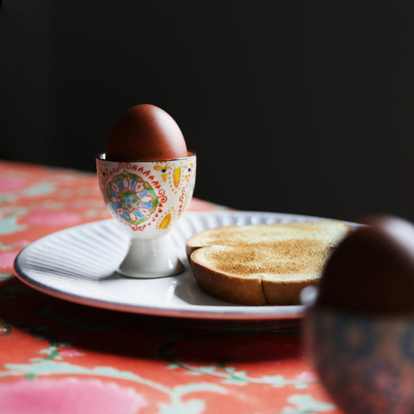 Bohemian Egg Cups / Set of 4 + sett – One Mercantile / Sett