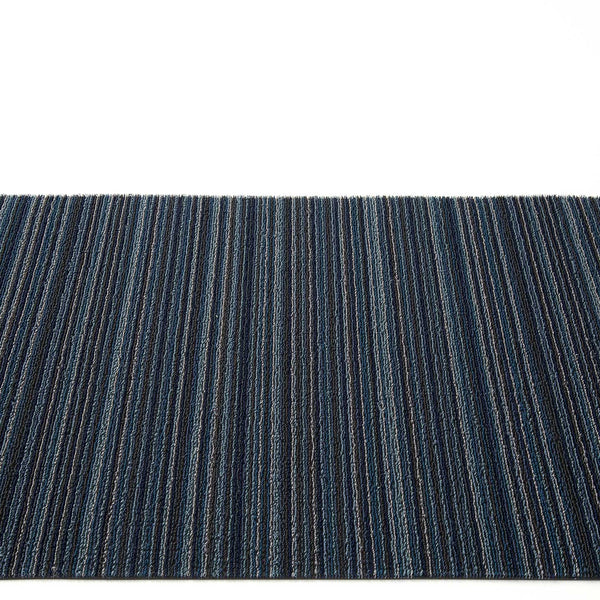 Chilewich Shag Rugs / Skinny Stripe Blue