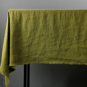 Fern Green Linen Tablecloth