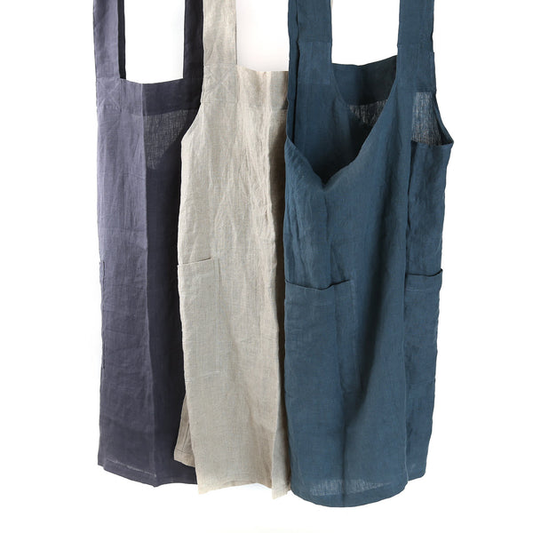 Linen Pinafore Apron / One Size