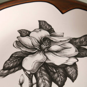 Laura Zindel Small Round Platter/ Magnolia
