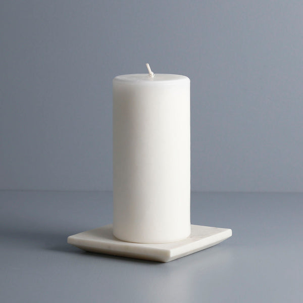 Soapstone Square Pillar Candle Dish