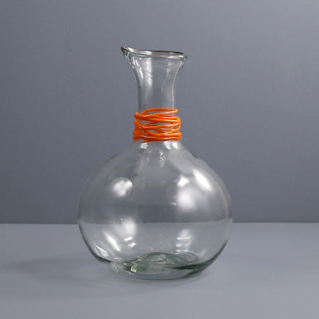 Handblown Glass Carafe / Orange