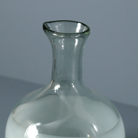 Handblown Glass Carafe / White
