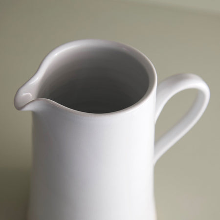 W/R/F Handmade Ceramic Pitcher / White