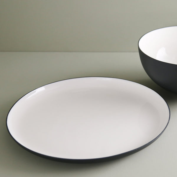 Enameled Round Serving Platter / Large