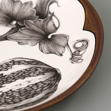 Laura Zindel Small Round Platter / Cushaw Gourd