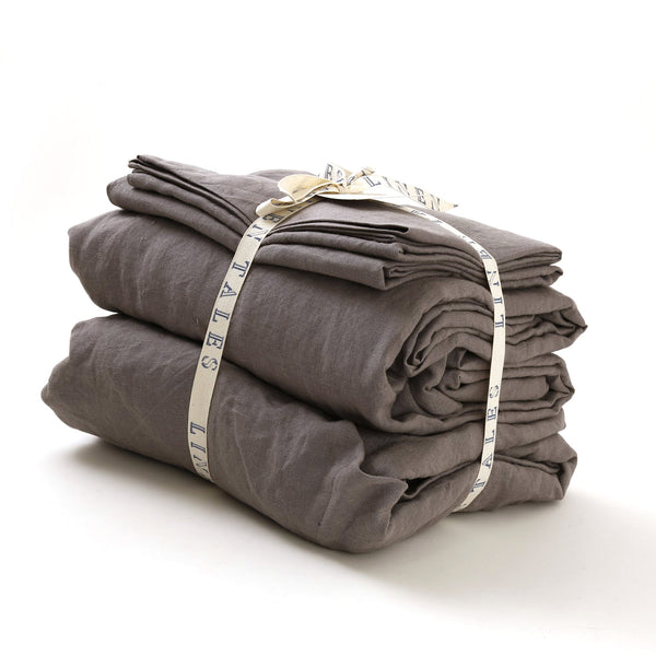 Linen Tales Sheet & Pillowcase Set / Ash Grey