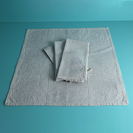 Blue Moon Handwoven Cotton Napkins / Set of 4