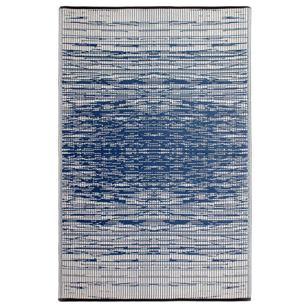 Recycled Plastic ( P.E.T. ) Indoor/Outdoor Rugs / Kingscote Black + sett –  One Mercantile / Sett