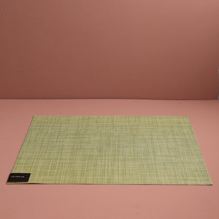 Chilewich Vinyl Placemats / Mini Basketweave Dill Rectangle