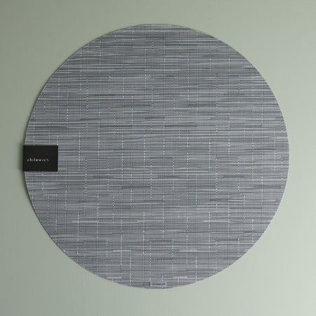 Chilewich Vinyl Placemats / Bamboo Fog Round
