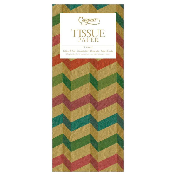 Tissue Paper Sheets / Gold Pleats