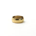 Hammered Brass Wide Band Ring