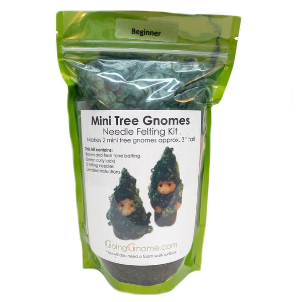 Needle Felting Kit / Mini Tree Gnomes