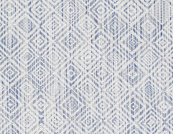 Chilewich Blue Mosaic Floor Mat, 106 x 30