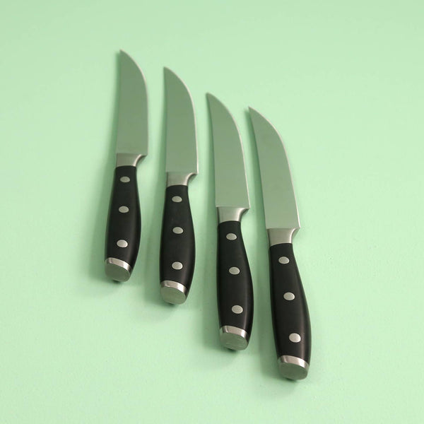 Avanta Fine Edge Steak Knife 4pc Set / Pakkawood + sett – One Mercantile /  Sett