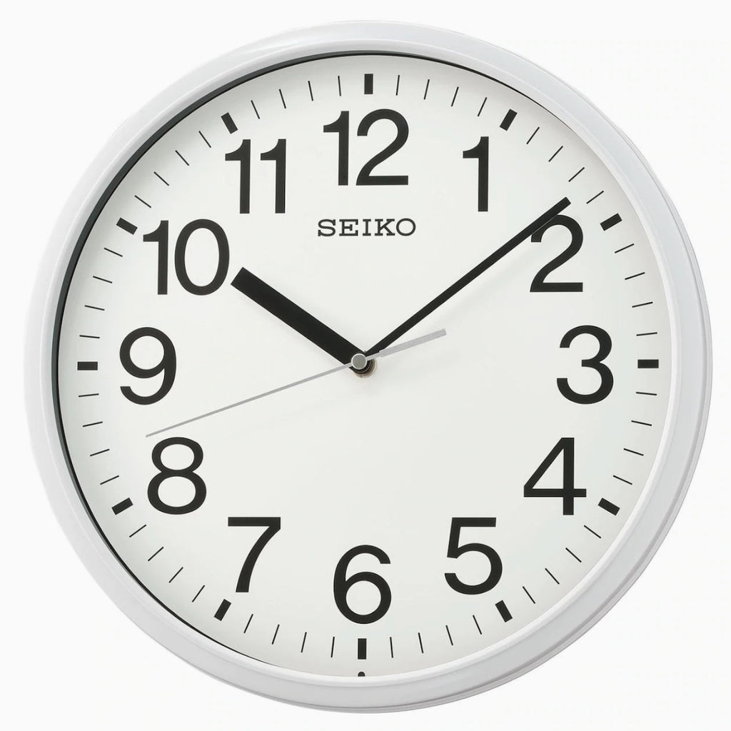 12" Office Wall Clock / White