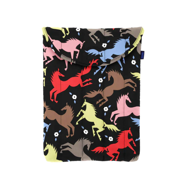 Baggu Puffy Laptop Sleeve 13"-14" / Horse Cut-Outs