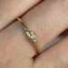 14K Diamond Hammered Textured Gold Ring