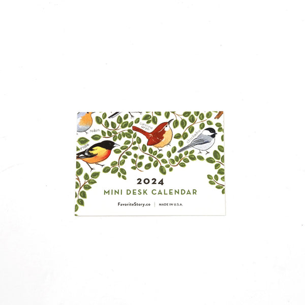 2025 Favorite Story Mini Desk Calendar / Birds