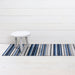 Chilewich Shag Rugs / Horizon Stripe / Deep Sea
