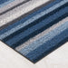 Chilewich Shag Rugs / Horizon Stripe / Deep Sea