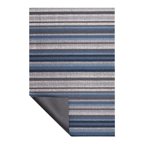 Chilewich Shag Rugs / Horizon Stripe / Deep Sea