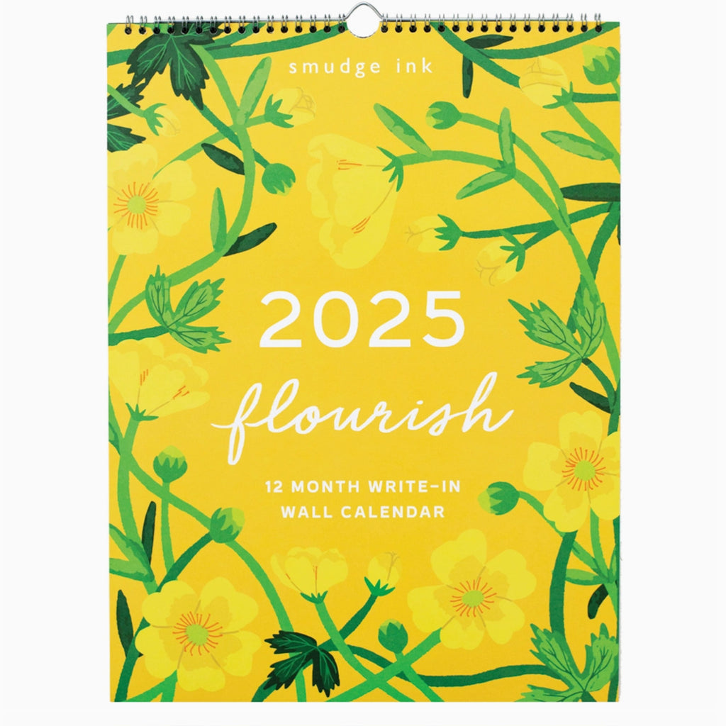 2025 Smudge Ink Flourish Calendar