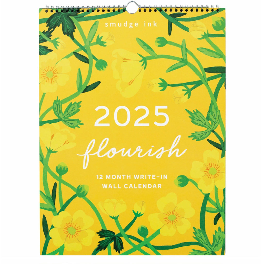 2025 Smudge Ink Flourish Calendar