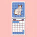 2027 Meow Monthly Calendar