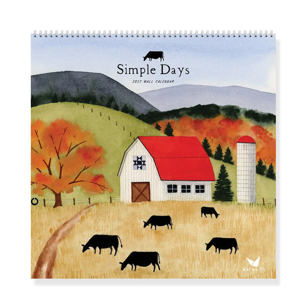 2027 Simple Days Calendar
