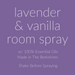 Essential Oil Room Spray / Lavender Vanilla