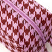 Baggu 3D Medium Zip Pouch / Pink Houndstooth